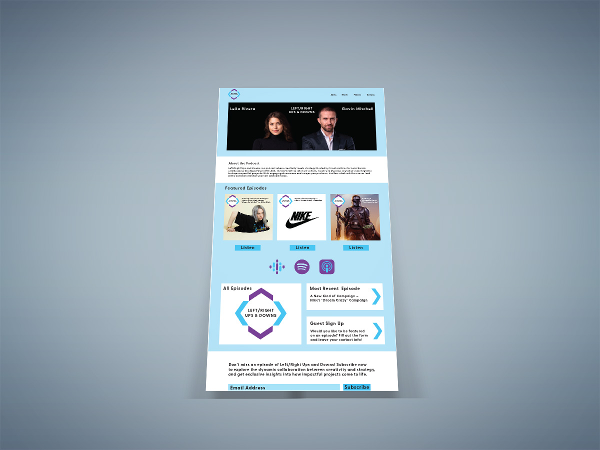 3D Web Presentation Mock-Up